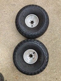 Hegar wheels, brakes and 800-6 4 ply turf tires. $425.00 SOLD